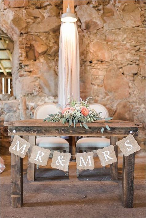 20 Rustic Country Wedding Head Sweetheart Table Ideas Roses And Rings