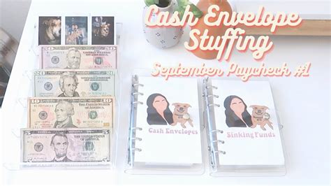 Cash Envelope Stuffing September Paycheck Cash Envelope Stuffing