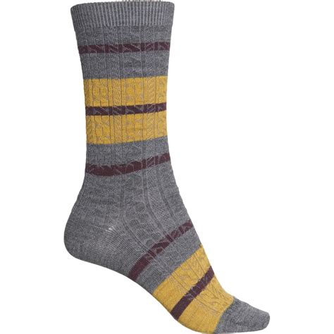 SmartWool Everyday Striped Cable Socks (For Women)