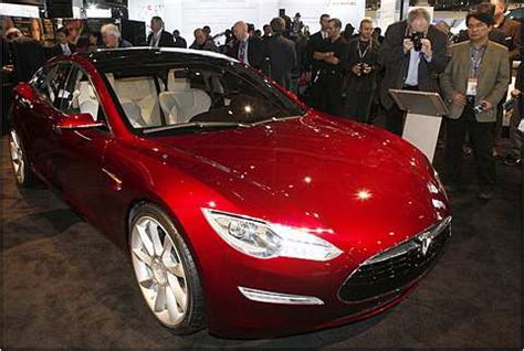 Detroit Auto Show: Tesla Model S Prototype - The New York Times