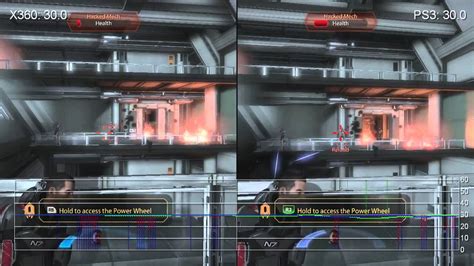 Mass Effect 2 Demo Xbox 360 Ps3 Frame Rate Comparison Youtube