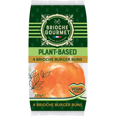 Brioche Gourmet Plant Based Brioche Burger Buns Pack Woolworths