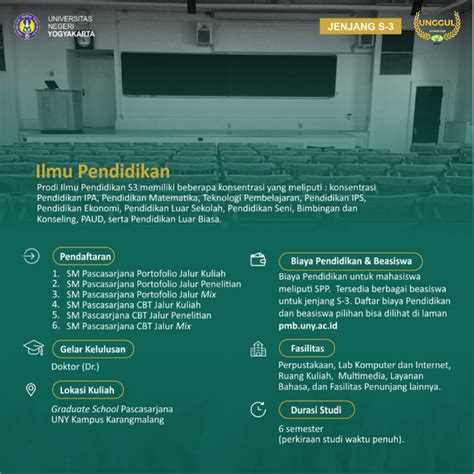 S3 Ilmu Pendidikan PMB UNY