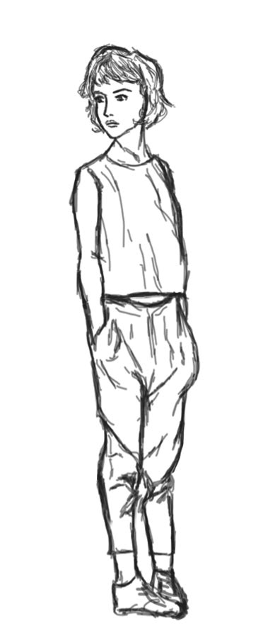 Anime Hands In Pockets Pose Drawing