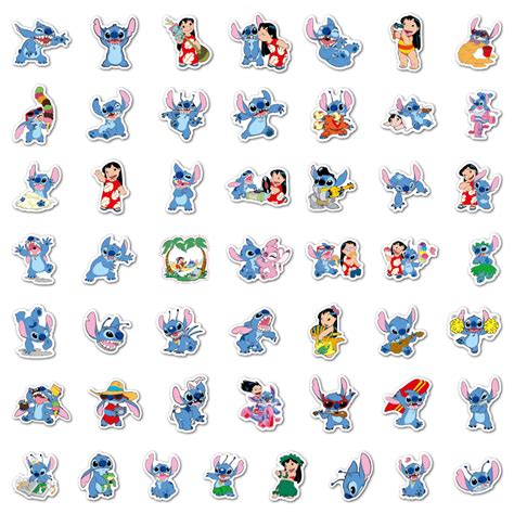 Disney Pcs Original Pcs Lilo Stitch Stickers Waterproof Vinyl