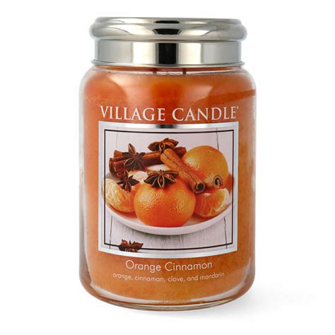 Village Candle Orange Cinnamon Duftkerze Großes Glas 602 g