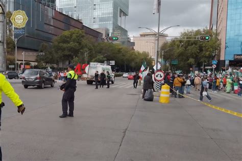 OVIAL SSCCDMX on Twitter PrecauciónVial manifestantes retoman su