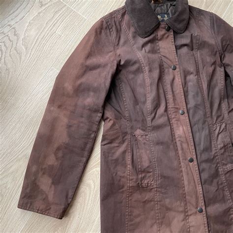 Barbour Belsay Women S Wax Jacket Coat Brown Cotton S Gem