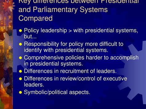 Parliamentary And Presidential Systems Ppt Download