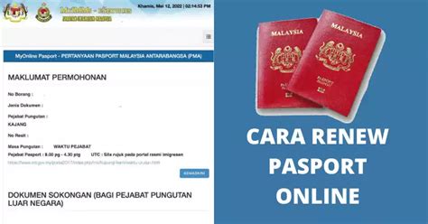 Permohonan Pasport Malaysia Online Cara Renew MyIMMS