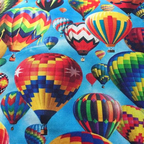 Hot Air Balloon Fabric Etsy