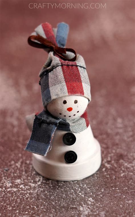 Clay Pot Snowman Craft Crafty Morning