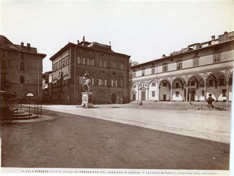 Italie Firenze Piazza Della Santissima Annunziata By Photographie