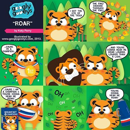 Katy Perry Roar Lyrics Illustrated Googly Gooeys