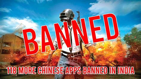 PUBG BANNED IN INDIA 118 Banned List YouTube