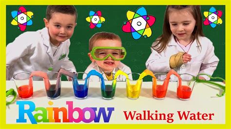 Rainbow Walking Water Easy Diy At Home Science Experiments For Kids