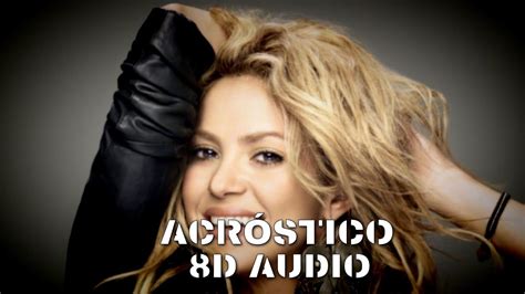 Shakira Acr Stico D Audio Best Version Youtube