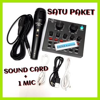 Jual Alat Karoke Mixer Mini Audio Usb External Sound Card Broadcast