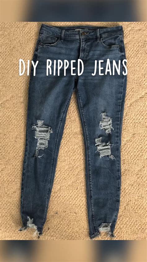 How to make ripped jeans in 5 diy methods – Artofit