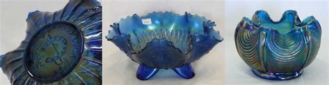 The Blues – Carnival Glass colors and examples | Hooked on Carnival