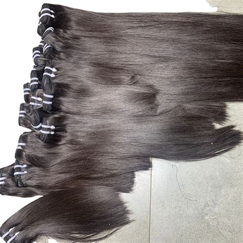 Super Double Drawn Vietnamese Remy Virgin Human Hair Bone Straight Human Hair Extension Bundle