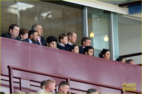 Prince William Brings Prince George To Premier League Match In England