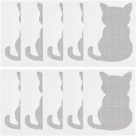 fenze 10Pcs Door Window Screen Repair Patch Set, Sliding Pet Mesh