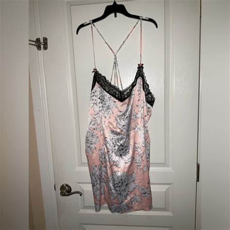 Cacique Intimates Sleepwear Sexy Cacique Lingerie Pink Babydoll Chemise Nightgown With