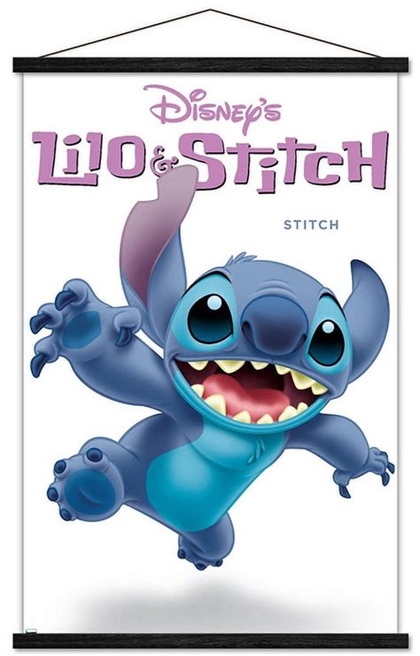 Disney Lilo And Stitch Stitch Feature Series Wall Poster With Magnetic Frame 22375 X 34