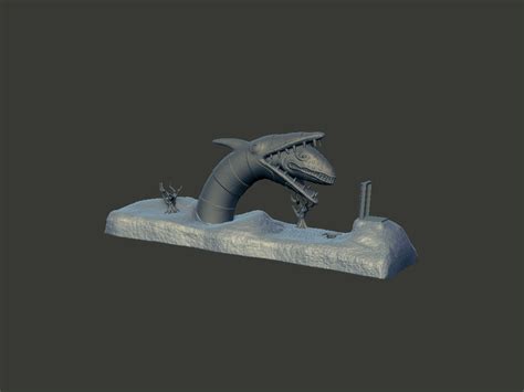 Beetlejuice Sandworm Diorama 3D model 3D printable | CGTrader