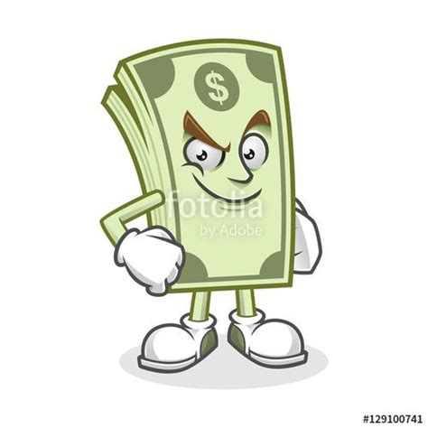 Vector: Confident Dollar bill mascot, Money character, Dollar cartoon | Character design, Dollar ...