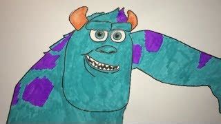 How To Draw Sulley From Monsters University