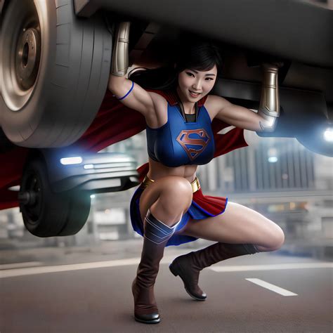 Supergirl Kwan Ready To Lift By Willowtreecat On Deviantart