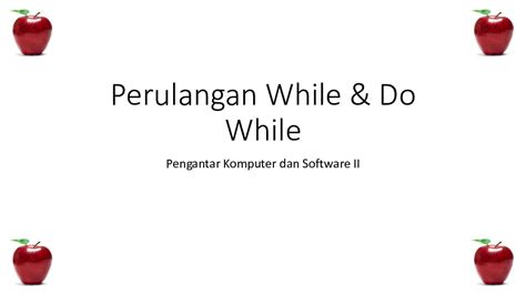 Perulangan While Do While PDFCOFFEE