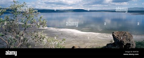 Kenya, Nakuru , Lake Nakuru. Lake Nakuru is a shallow alkaline lake ...