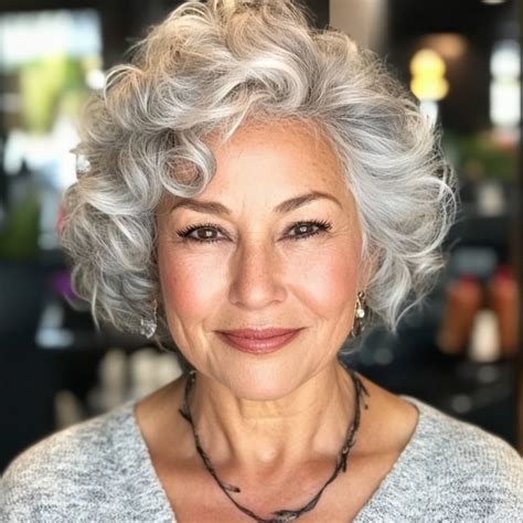 18 Curly Hairstyles For Women Over 60 Silver Glamour Curls