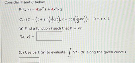 Solved Consider F And C Chegg