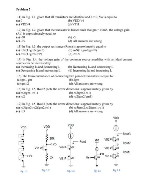 Solved 11 In Fig 11 Given That All Transistors Are