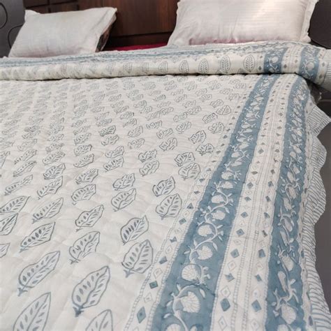 Buy Anokhi Indian Jaipuri Block Print Quilt Printed Reversible Razai