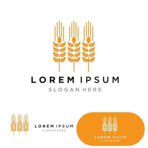 Premium Vector Agriculture Wheat Logo Template Vector Icon Design