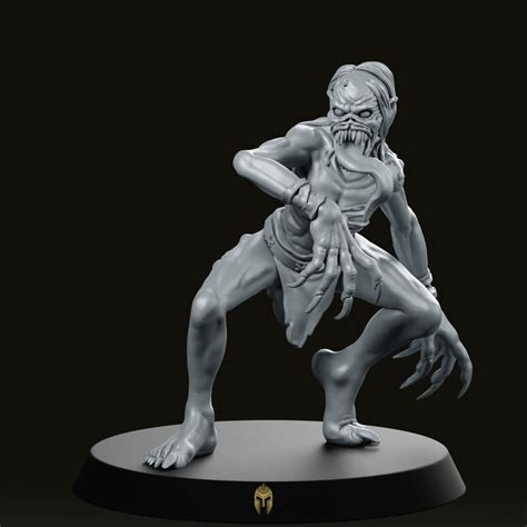 Ghoul 2 Miniature Fantasy by DungeonDog – We Print Miniatures