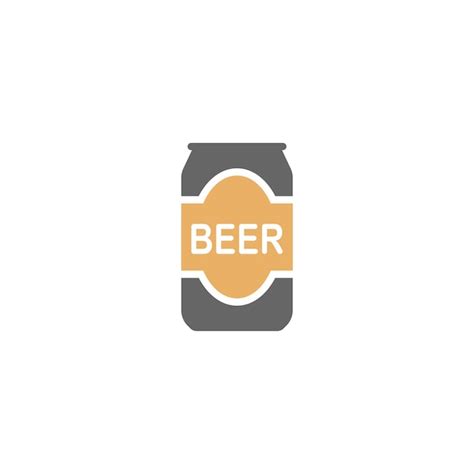 Bier Symbol Logo Design Illustration Premium Vektor