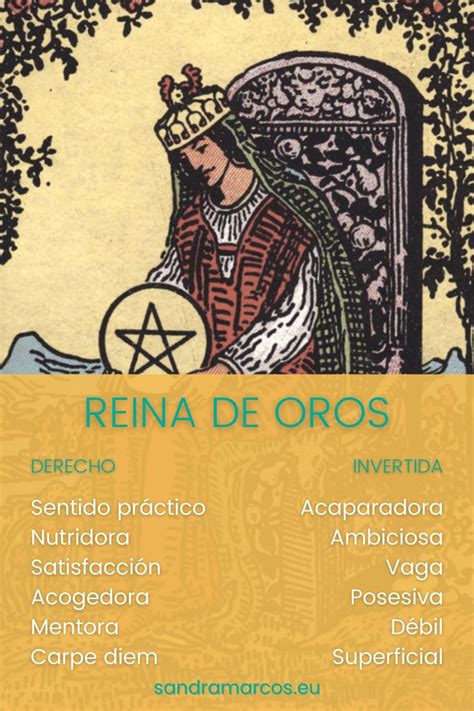 Reina De Oros Palabras Clave Tarot Cartas Significado Leer El Tarot