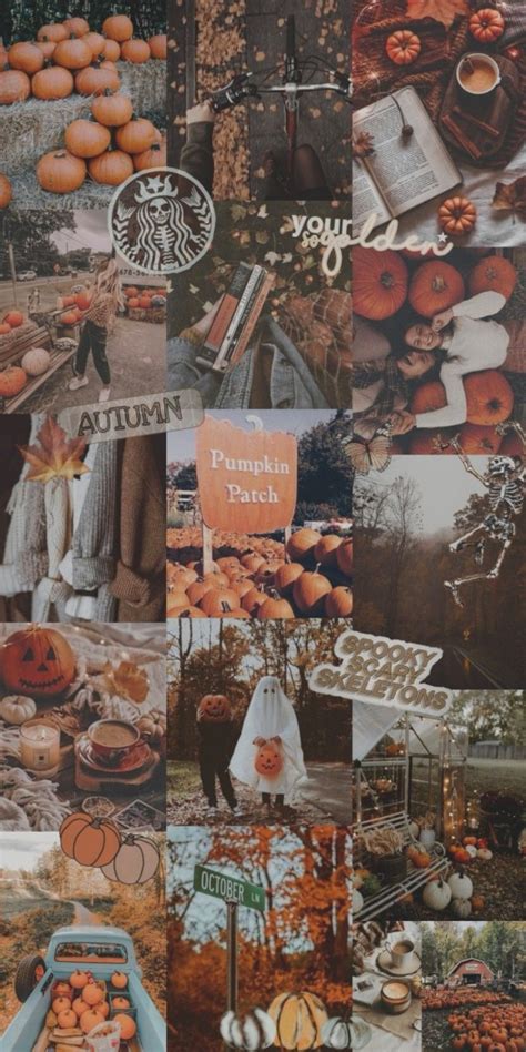 Autumn Collage Wallpapers Spooky Starbucks Idea Wallpapers