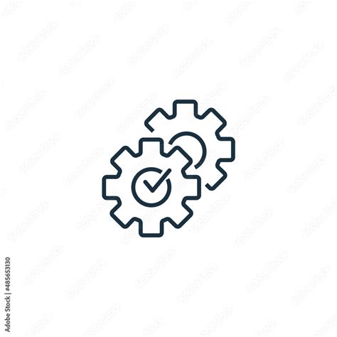 Execution Icons Symbol Vector Elements For Infographic Web Stock Vector