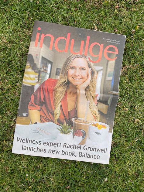 Cover of Indulge Magazine | Inspired Health by Rachel Grunwell