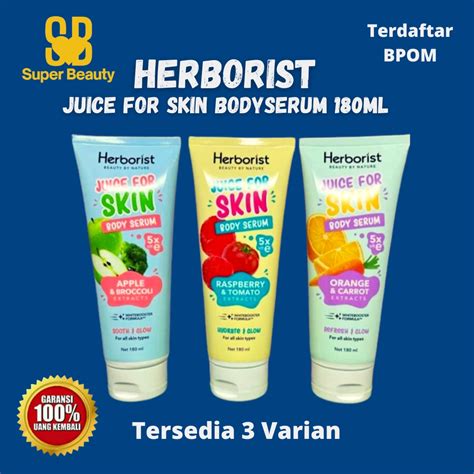 Jual Herborist Juice For Skin Body Serum 180ml Shopee Indonesia