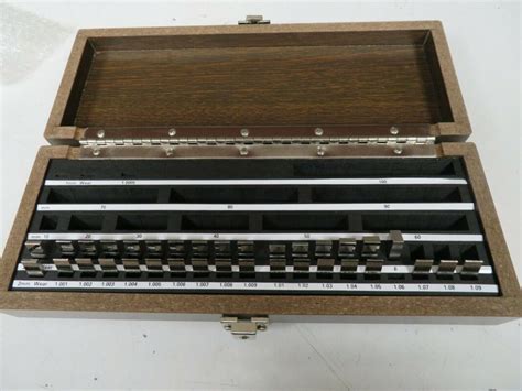 Starrett Webber RS36A1 36 Piece Rect Steel English Gage Block Set