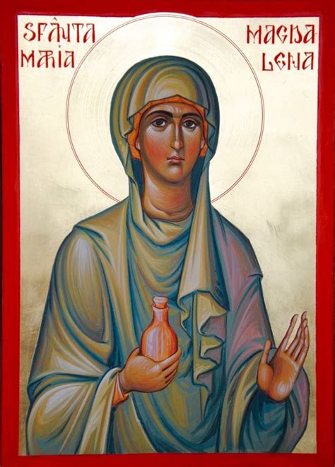 Handmade Mounted Icon St Mary Magdalene First Witness Of The