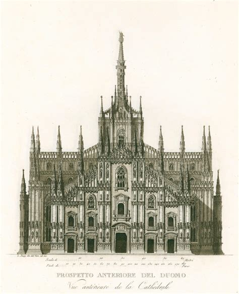 Milan Cathedral Elevation Of The West Front Works Of Art Ra